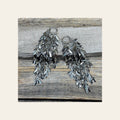 Dusty Trails Silver Long Leaves Dangle Fashion Earrings