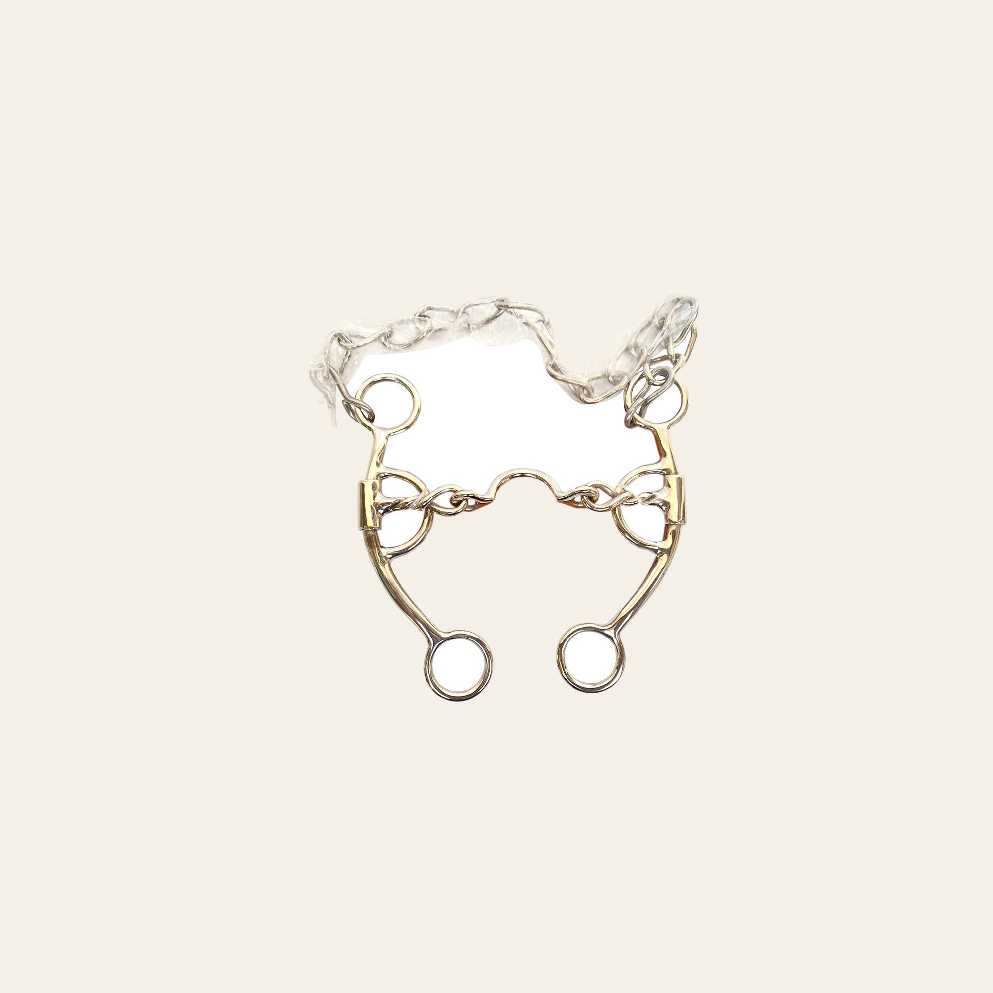 BAR H EQUINE Fixed Cheek Twisted Low Port Curb Bit Stainless Steel with Chain | Horse Bits Western Walking Training Equine for horses