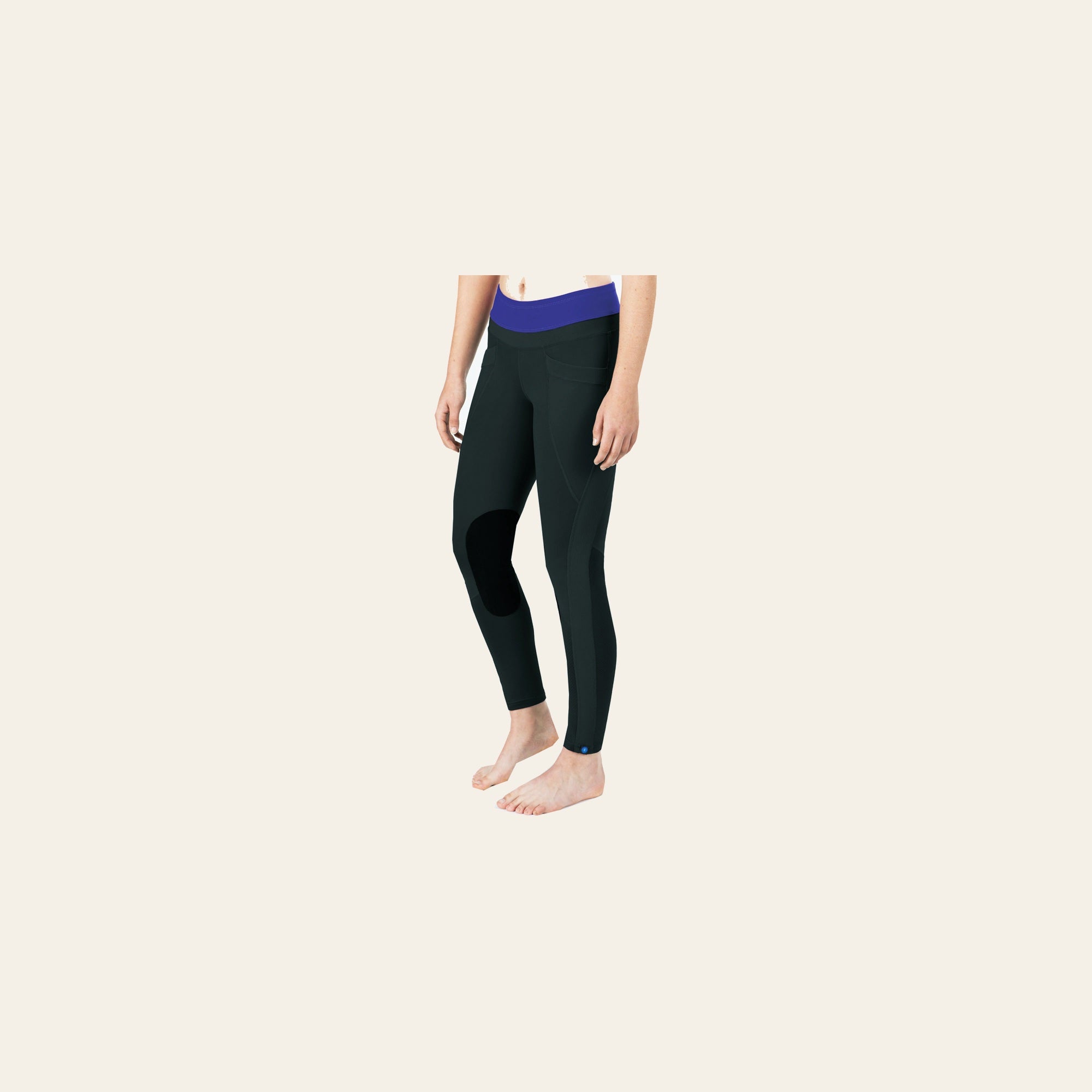 Small Irideon Lightweight Compressive Fabric Kids Synergy Tights Black Azurite