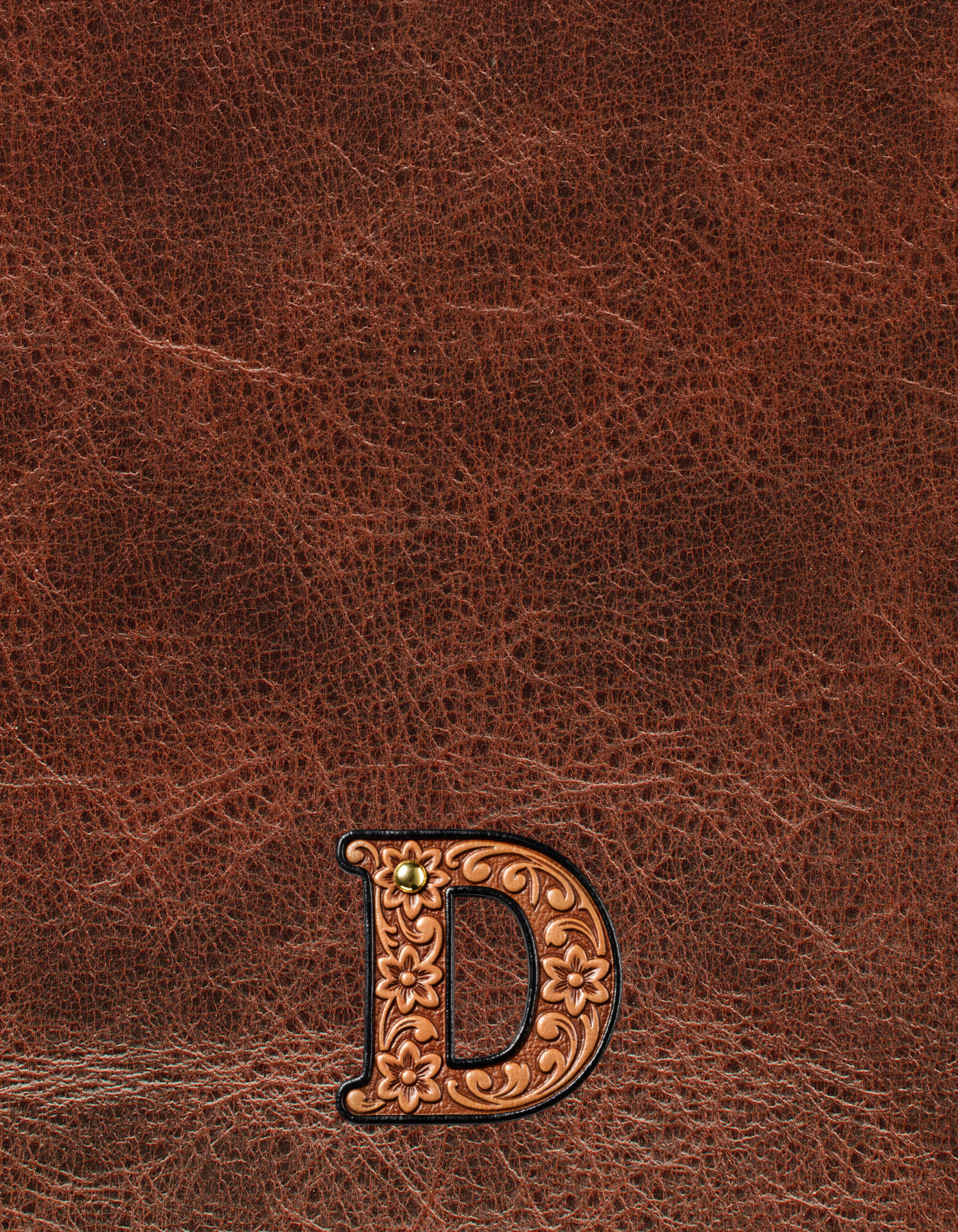 Baha Ranch Monogrammed Initial Western Leather Look Saddle Longhorn Cowboy Cowgirl Kitchen Dish Towels Made in America by...