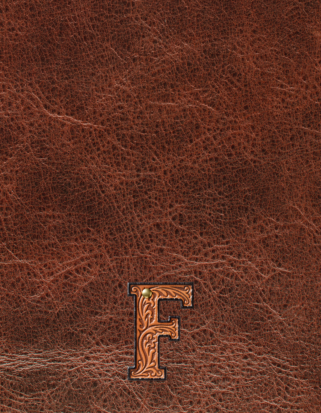 Baha Ranch Monogrammed Initial Western Leather Look Saddle Longhorn Cowboy Cowgirl Kitchen Dish Towels Made in America by...
