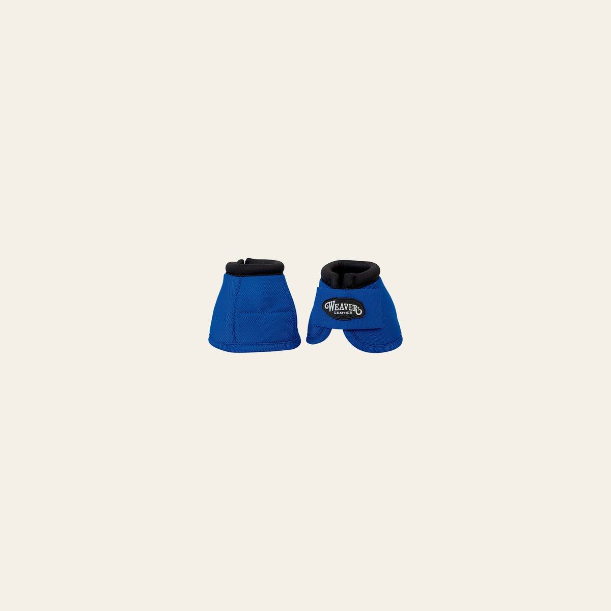 Small Weaver 2520D Ballistic Nylon No Turn Horse Leg Bell Boots Pair Blue