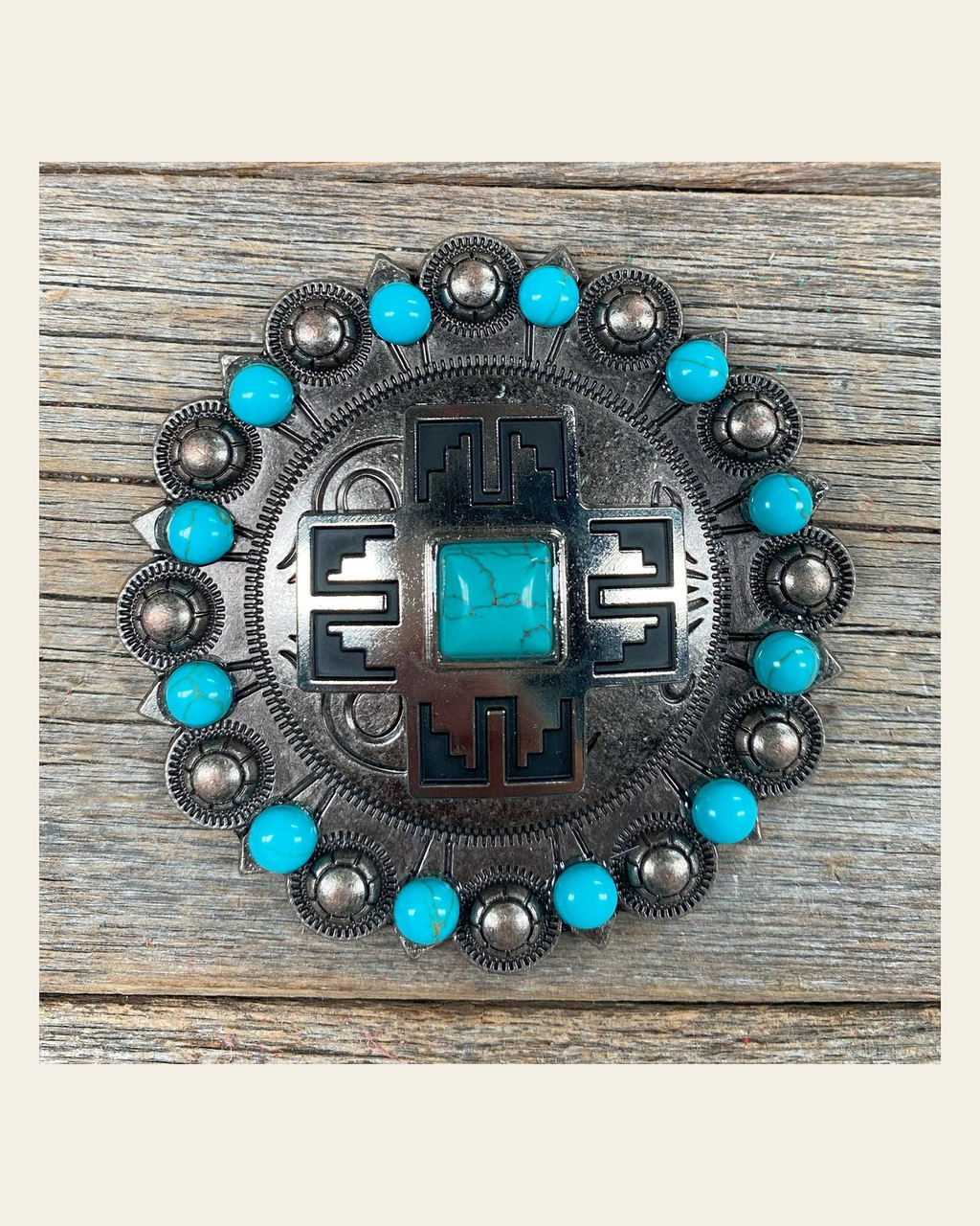 Southwest Antique Silver Turquoise Berry Jacket #BJW201L on a warm cream background