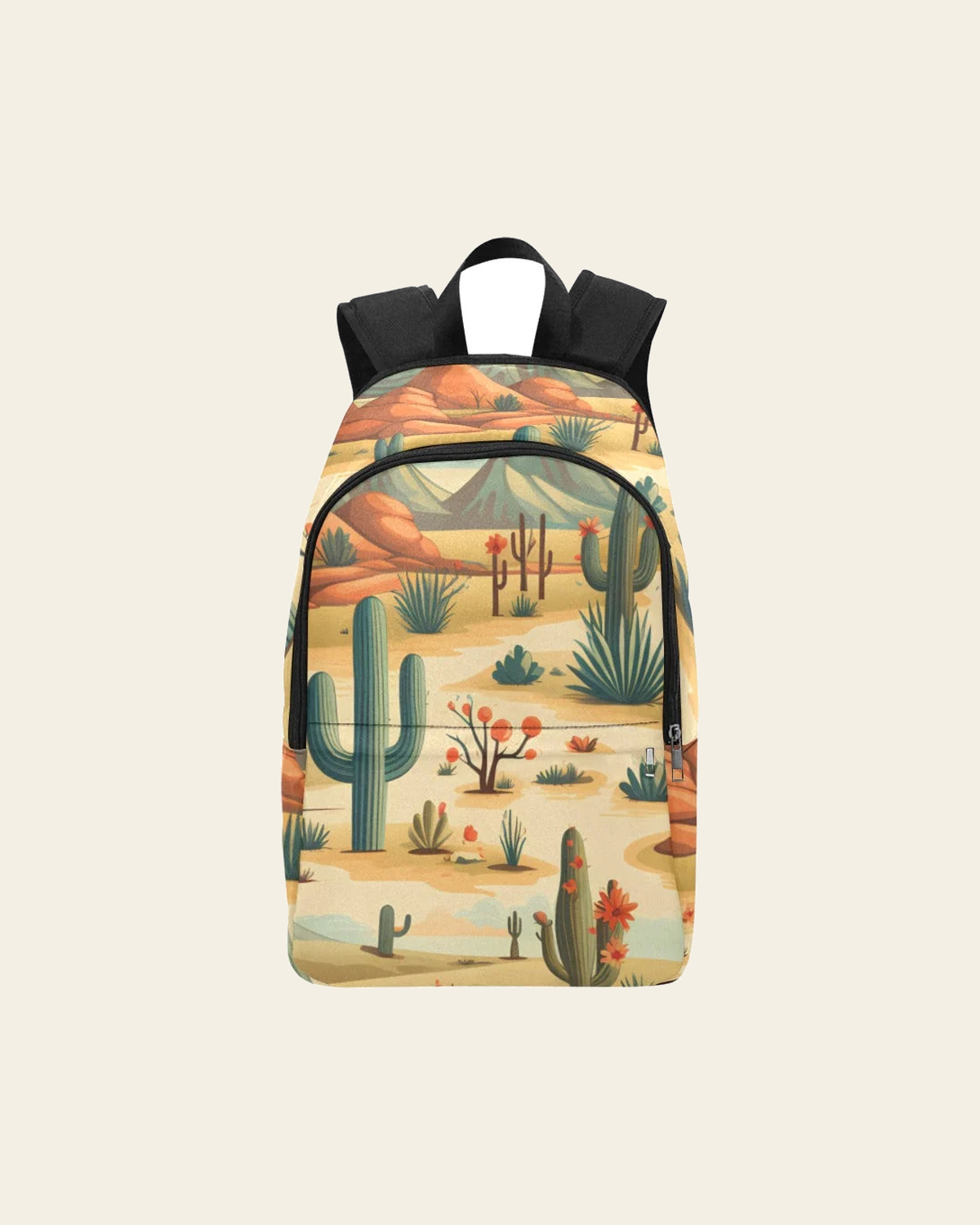 Southwestern Desert Backpack on a warm cream background