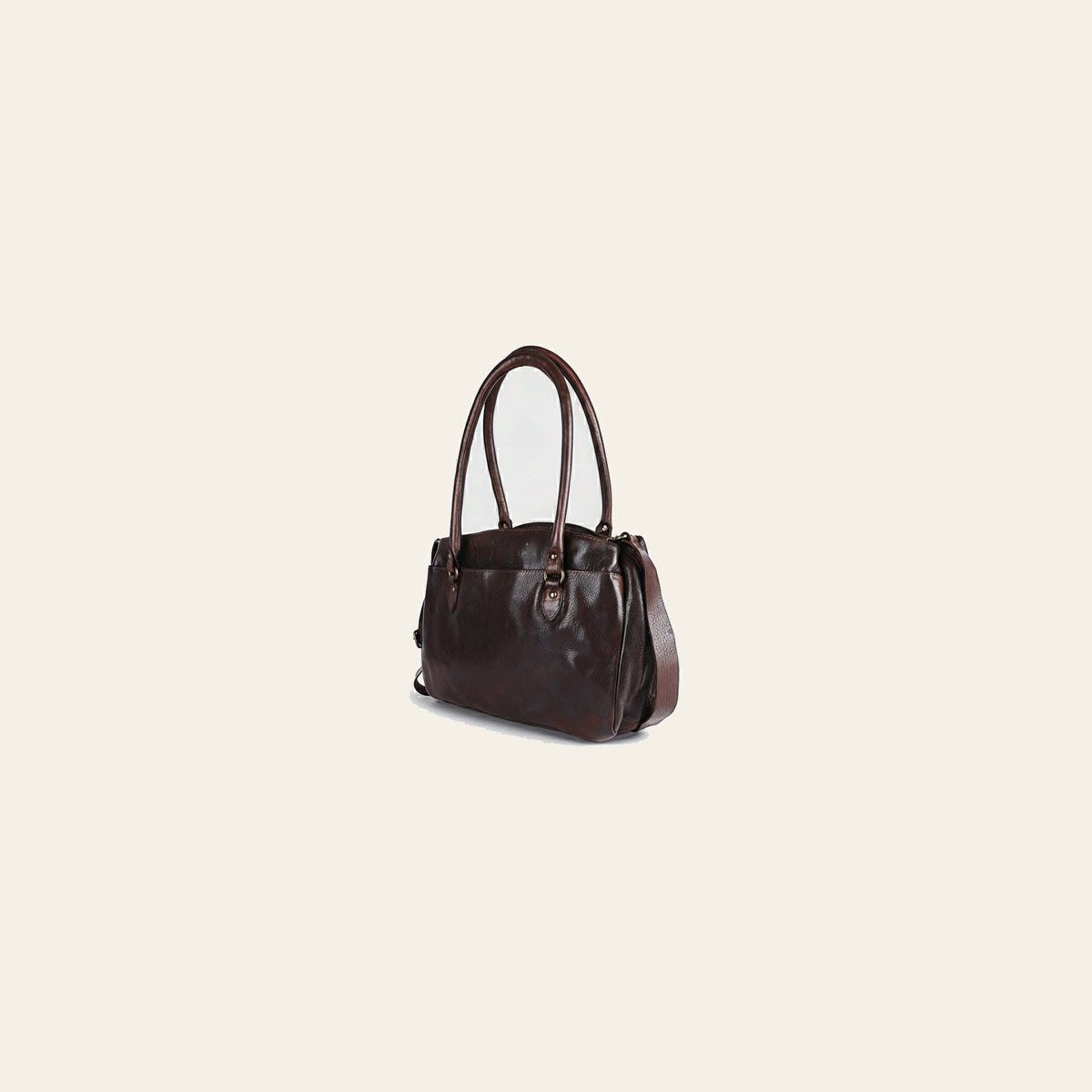 Spaghetti Western Swc131Brn Tote Vintage Handmade Drum Dyed Genuine European Cowhide Leather Women Bag Western Handbag Purse
