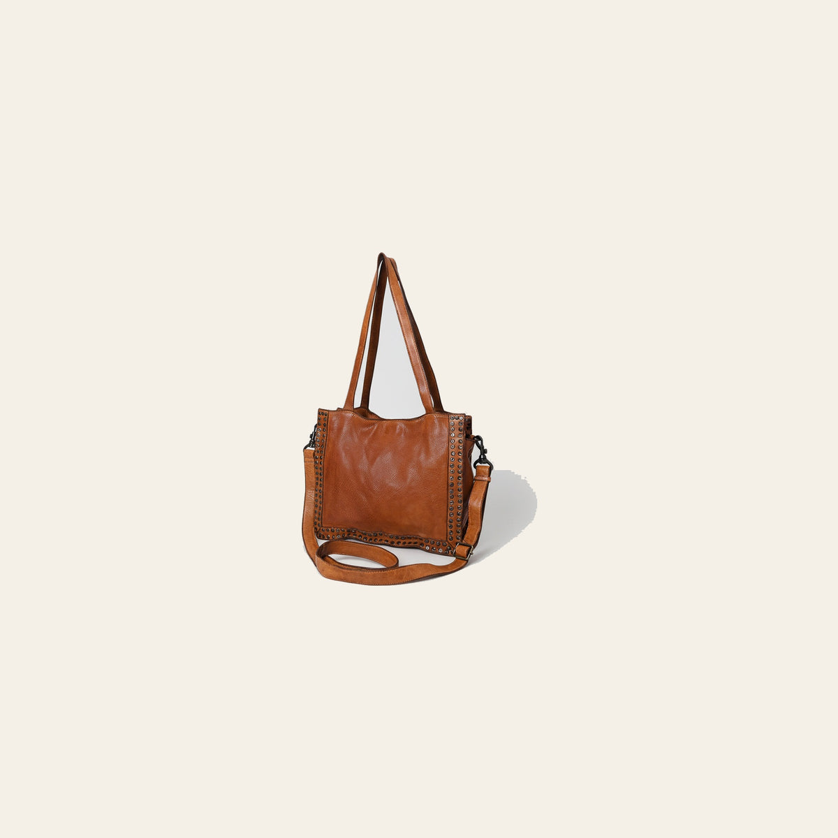 Spaghetti Western Swc133Tan Tote Vintage Handmade Drum Dyed Genuine European Cowhide Leather Women Bag Western Handbag Purse