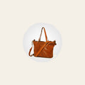 Spaghetti Western Swc135Acg Tote Vintage Handmade Drum Dyed Genuine European Cowhide Leather Women Bag Western Handbag Purse