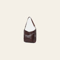 Spaghetti Western Swc140Brn Hobo Vintage Handmade Drum Dyed Genuine European Cowhide Leather Women Bag Western Handbag Purse