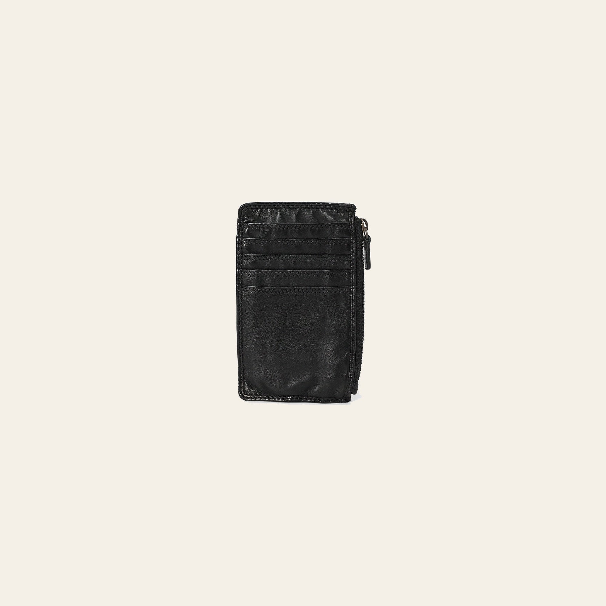 Spaghetti Western Swc146Ablk Card-Holder Vintage Handmade Drum Dyed Genuine European Cowhide Leather Women Bag Western Handbag Purse
