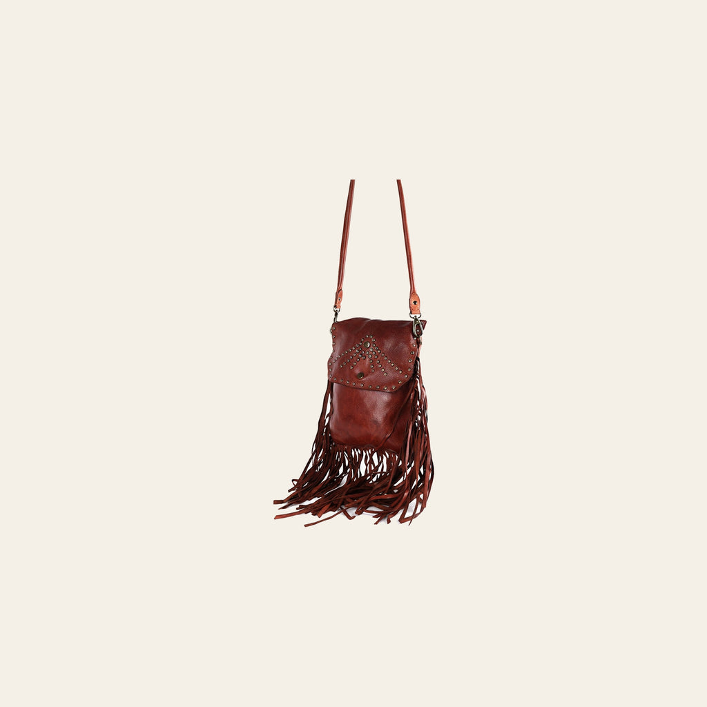 Spaghetti Western Swc150Cg  Messenger Vintage Handmade Drum Dyed Genuine European Cowhide Leather Women Bag Western Handbag Purse