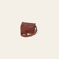 Spaghetti Western Swc153Cg Envelope Vintage Handmade Drum Dyed Genuine European Cowhide Leather Women Bag Western Handbag Purse