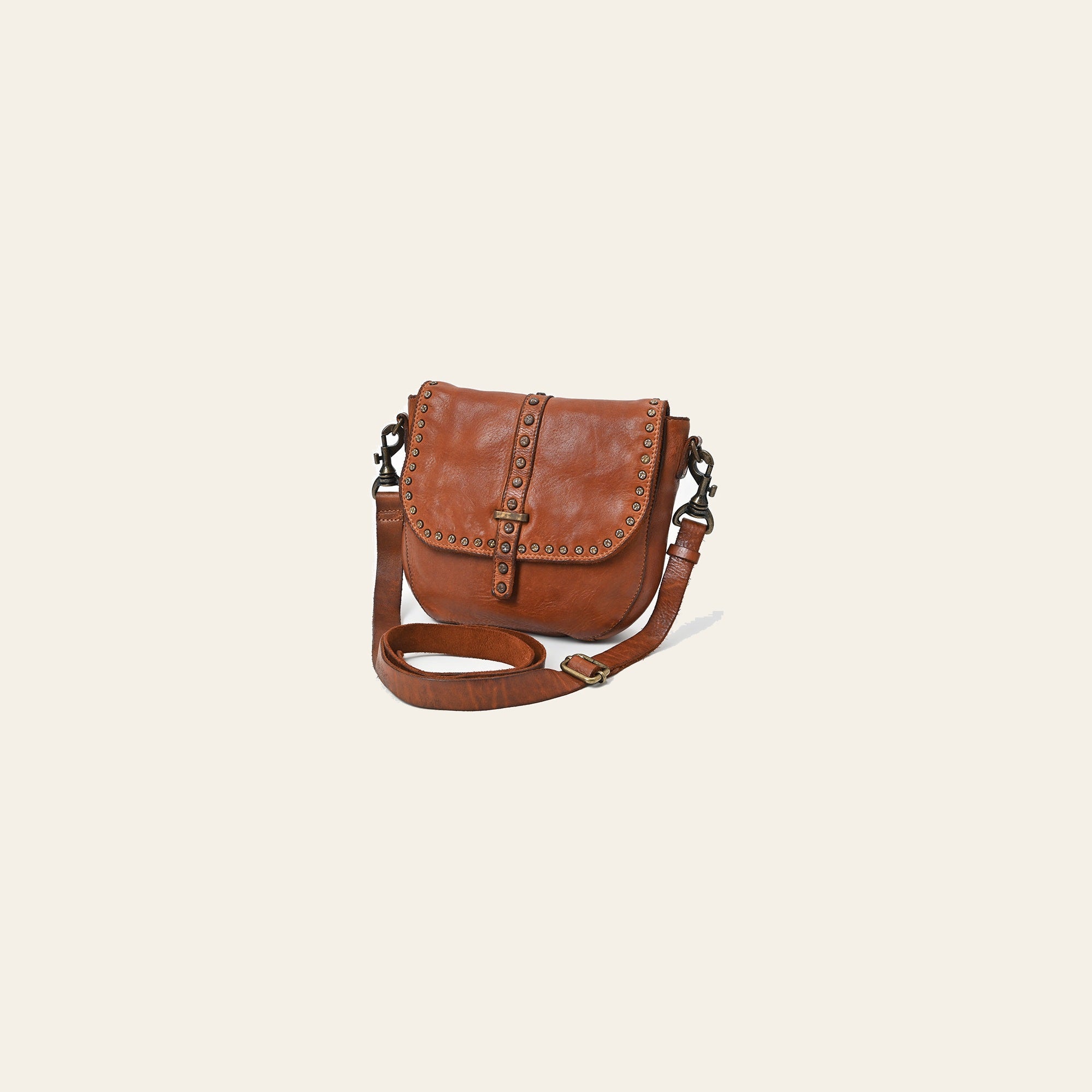 Spaghetti Western Swc155Tan Envelope Vintage Handmade Drum Dyed Genuine European Cowhide Leather Women Bag Western Handbag Purse