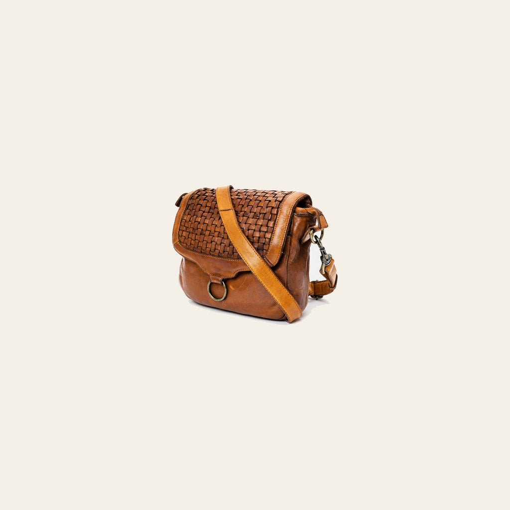 Spaghetti Western Swc159Btan Envelope Vintage Handmade Drum Dyed Genuine European Cowhide Leather Women Bag Western Handbag Purse