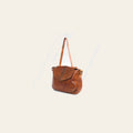 Spaghetti Western Swc165Tan Envelope Vintage Handmade Drum Dyed Genuine European Cowhide Leather Women Bag Western Handbag Purse