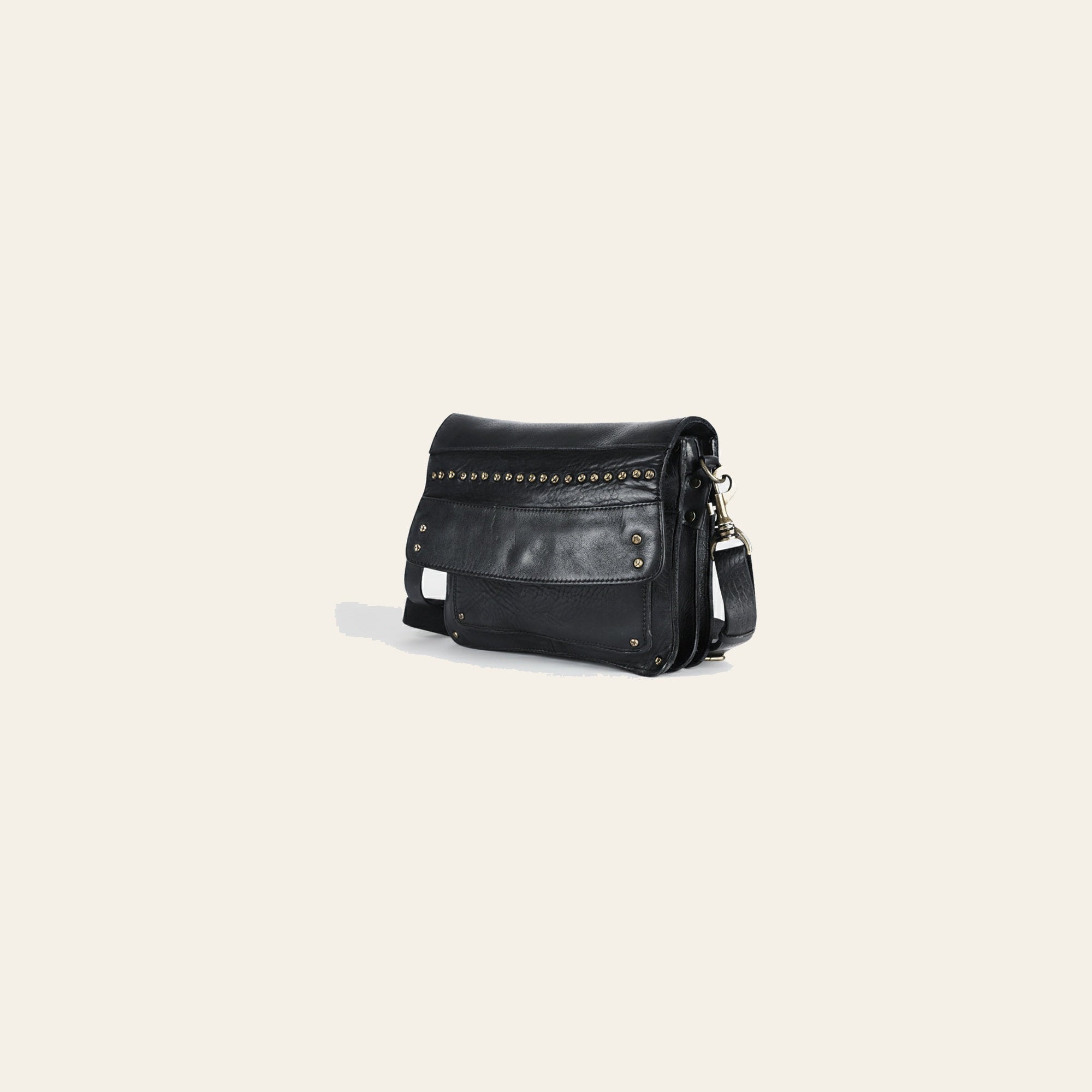 Spaghetti Western Swc170Blk Cross Body I Vintage Handmade Drum Dyed Genuine European Cowhide Leather Women Bag Western Handbag Purse