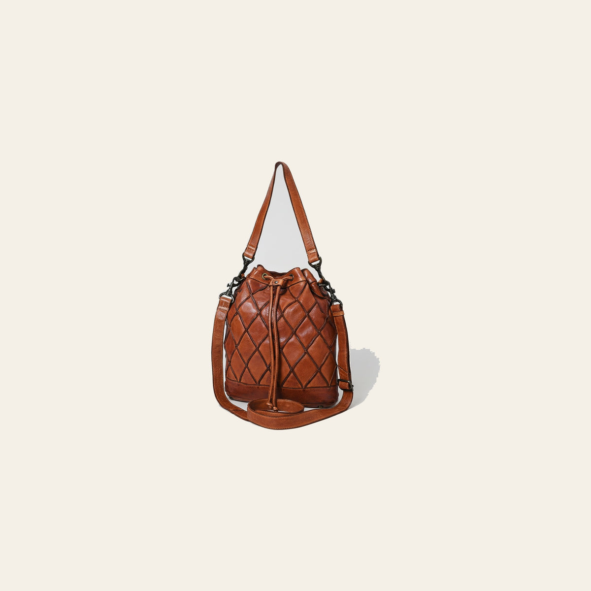 Spaghetti Western Swc177Cg Bucket Vintage Handmade Drum Dyed Genuine European Cowhide Leather Women Bag Western Handbag Purse