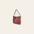 Spaghetti Western Swc180Cg Hobo Vintage Handmade Drum Dyed Genuine European Cowhide Leather Women Bag Western Handbag Purse