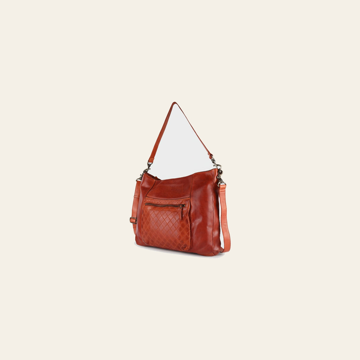 Spaghetti Western Swc180Org Hobo Vintage Handmade Drum Dyed Genuine European Cowhide Leather Women Bag Western Handbag Purse