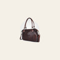 Spaghetti Western Swc182Brn Tote Vintage Handmade Drum Dyed Genuine European Cowhide Leather Women Bag Western Handbag Purse