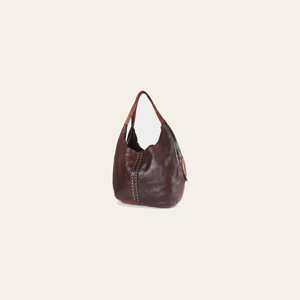 Spaghetti Western Swc184Tan Hobo Vintage Handmade Drum Dyed Genuine European Cowhide Leather Women Bag Western Handbag Purse