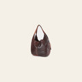 Spaghetti Western Swc184Tan Hobo Vintage Handmade Drum Dyed Genuine European Cowhide Leather Women Bag Western Handbag Purse