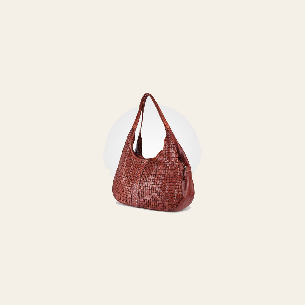 Spaghetti Western Swc189Cg Tote Vintage Handmade Drum Dyed Genuine European Cowhide Leather Women Bag Western Handbag Purse
