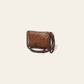 Spaghetti Western Swc197Brn Organiser Vintage Handmade Drum Dyed Genuine European Cowhide Leather Women Bag Western Handbag Purse