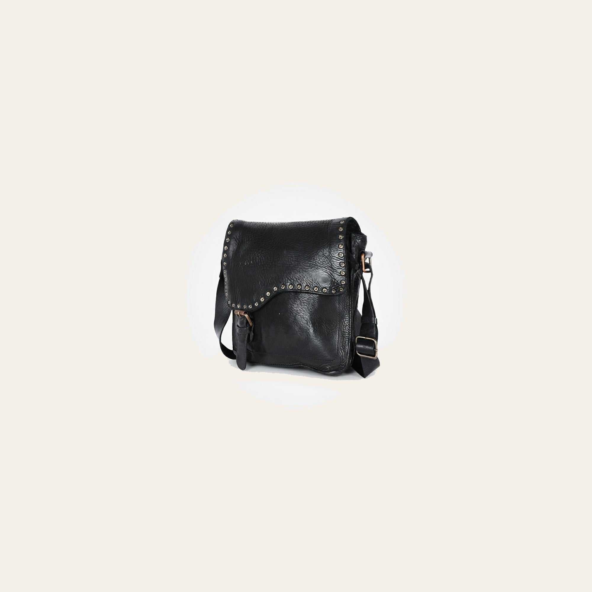 Spaghetti Western Swc198Blk Envelope Vintage Handmade Drum Dyed Genuine European Cowhide Leather Women Bag Western Handbag Purse