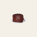 Spaghetti Western Swc200Cg Toiletry Vintage Handmade Drum Dyed Genuine European Cowhide Leather Women Bag Western Handbag Purse