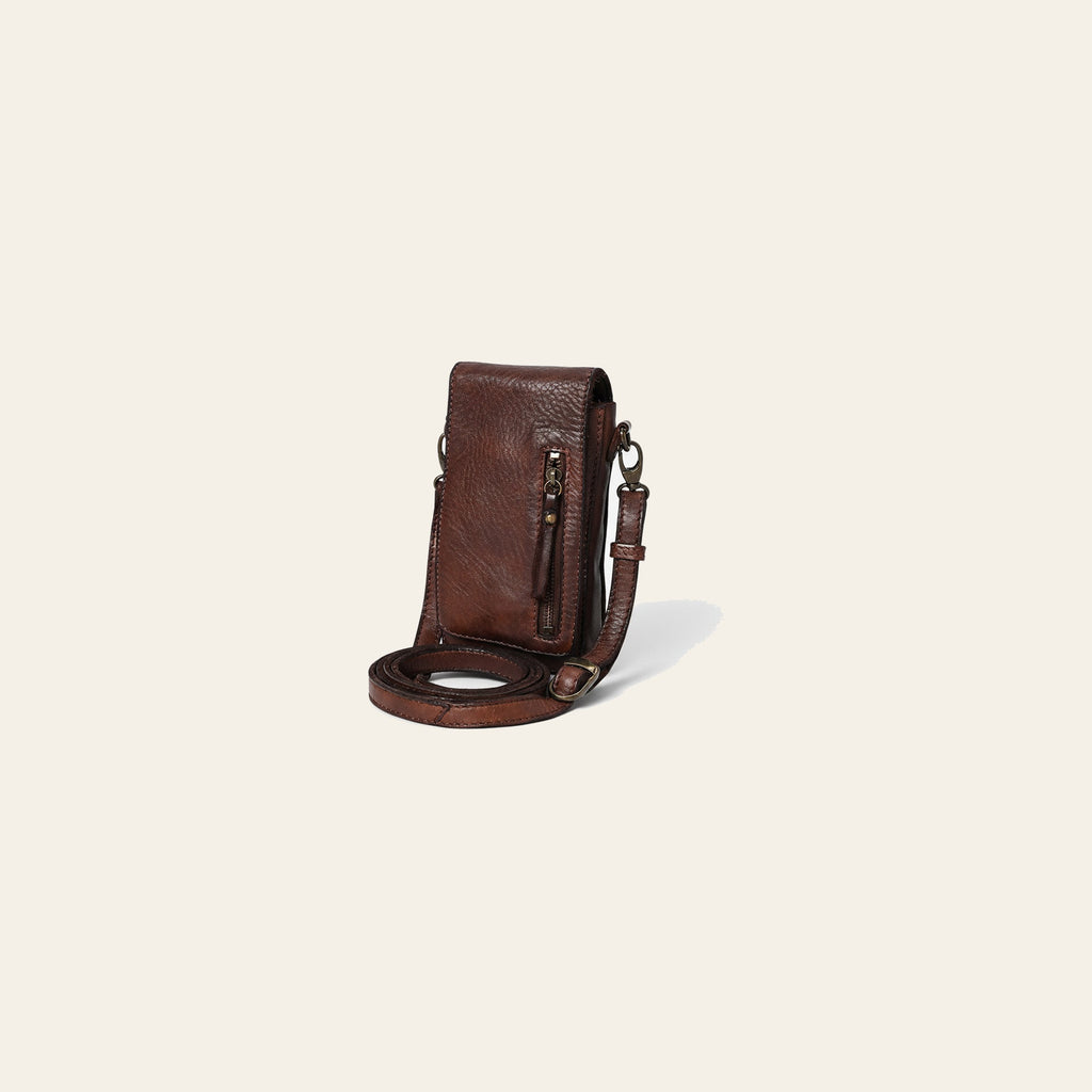 Spaghetti Western Swc204Brn Sling Vintage Handmade Drum Dyed Genuine European Cowhide Leather Women Bag Western Handbag Purse