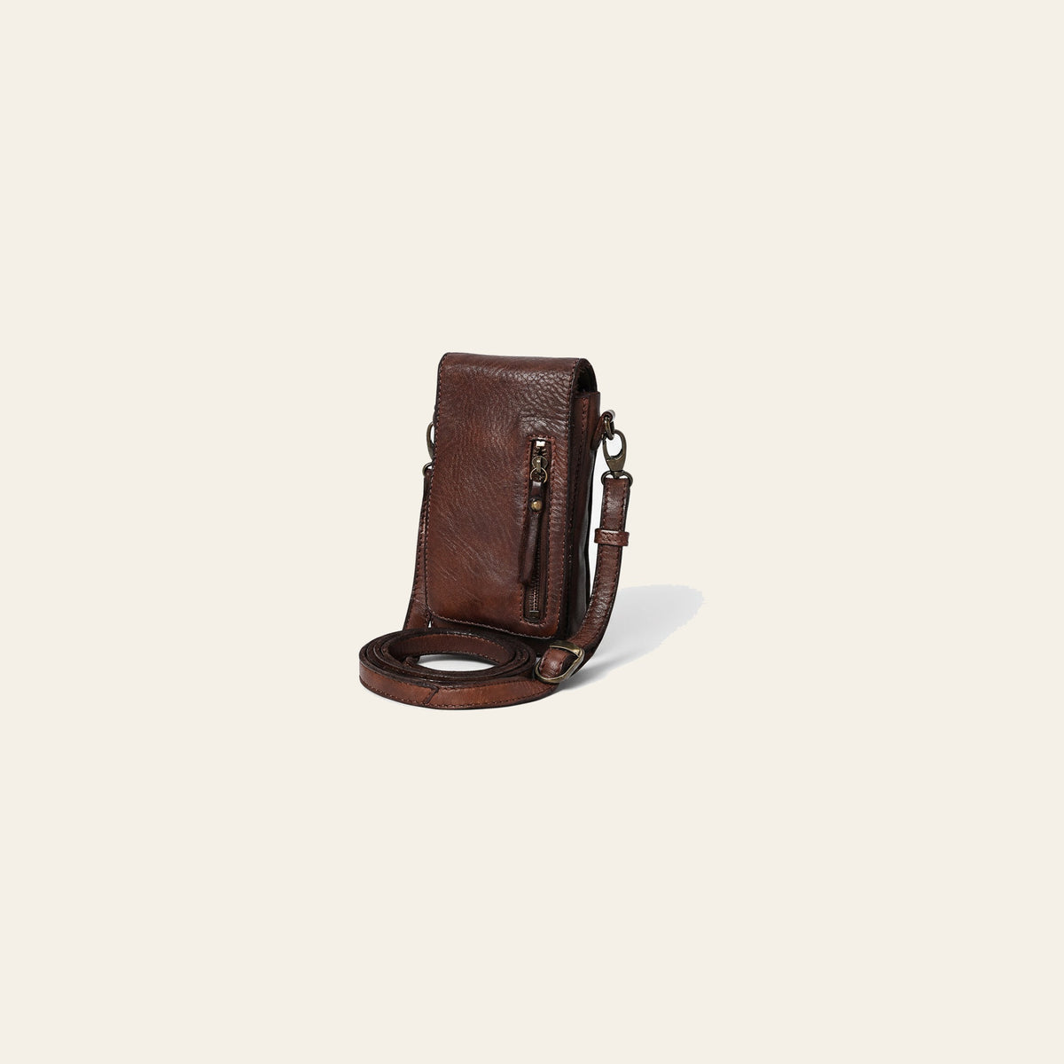 Spaghetti Western Swc204Brn Sling Vintage Handmade Drum Dyed Genuine European Cowhide Leather Women Bag Western Handbag Purse