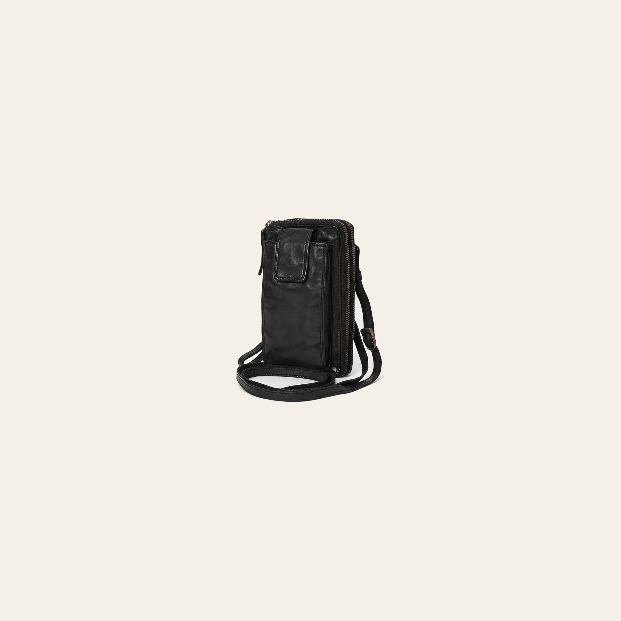 Spaghetti Western Swc213Blk Sling Vintage Handmade Drum Dyed Genuine European Cowhide Leather Women Bag Western Handbag Purse