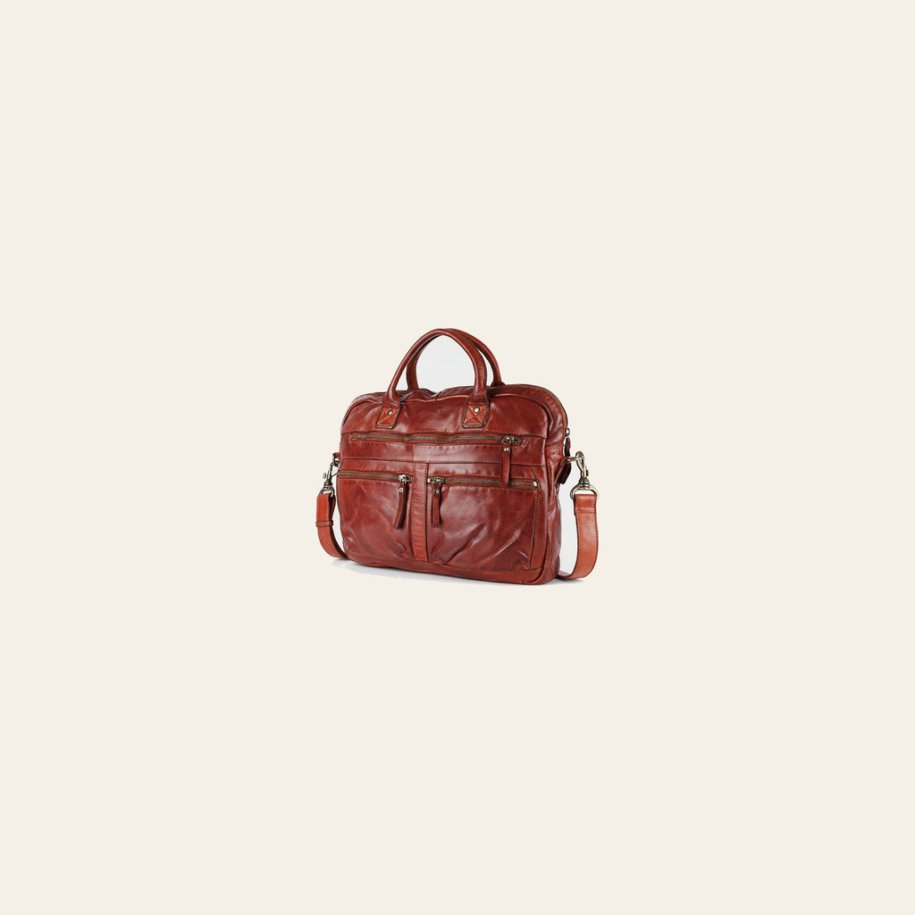 Spaghetti Western Swc409Cg Briefcase Vintage Handmade Drum Dyed Genuine European Cowhide Leather Women Bag Western Handbag Purse