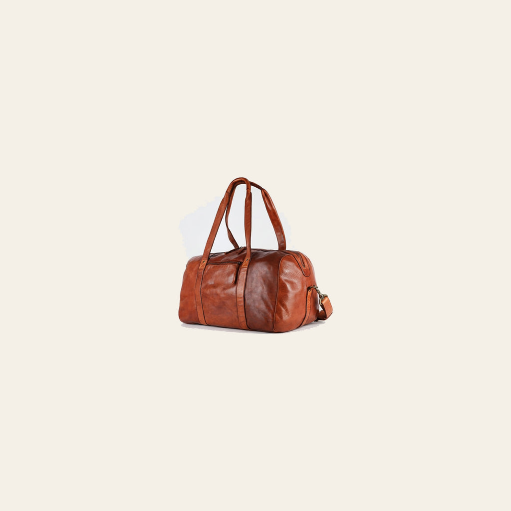 Spaghetti Western Swc413Tan Duffel Vintage Handmade Drum Dyed Genuine European Cowhide Leather Women Bag Western Handbag Purse