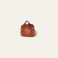 Spaghetti Western Swc415Tan Briefcase Vintage Handmade Drum Dyed Genuine European Cowhide Leather Women Bag Western Handbag Purse