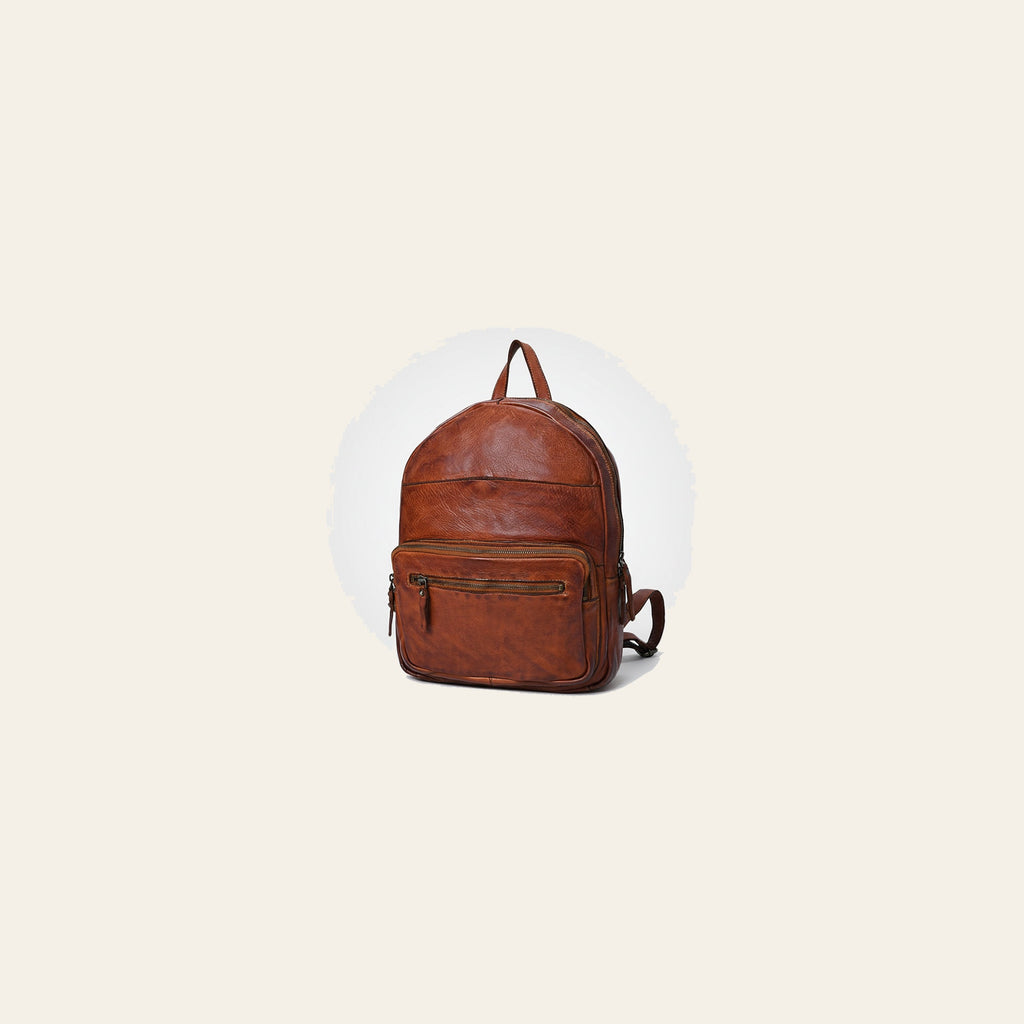 Spaghetti Western Swc416Cg Backpack Vintage Handmade Drum Dyed Genuine European Cowhide Leather Women Bag Western Handbag Purse