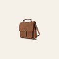 Spaghetti Western Swc423Brn Briefcase Vintage Handmade Drum Dyed Genuine European Cowhide Leather Women Bag Western Handbag Purse