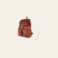 Spaghetti Western Swc427Tbrn Backpack Vintage Handmade Drum Dyed Genuine European Cowhide Leather Women Bag Western Handbag Purse