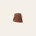 Spaghetti Western Swc435Brn Coin Purse Vintage Handmade Drum Dyed Genuine European Cowhide Leather Women Bag Western Handbag Purse
