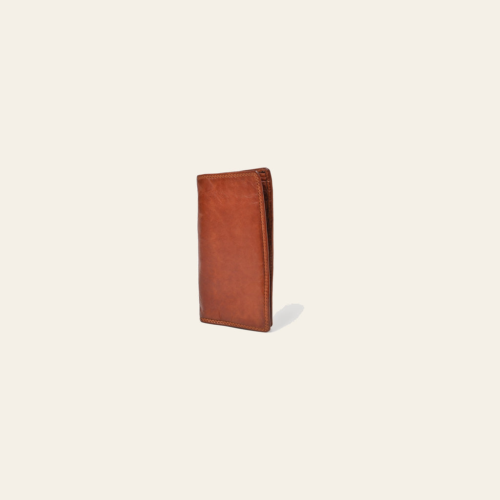 Spaghetti Western Swc437Cg Card-Holder Vintage Handmade Drum Dyed Genuine European Cowhide Leather Women Bag Western Handbag Purse
