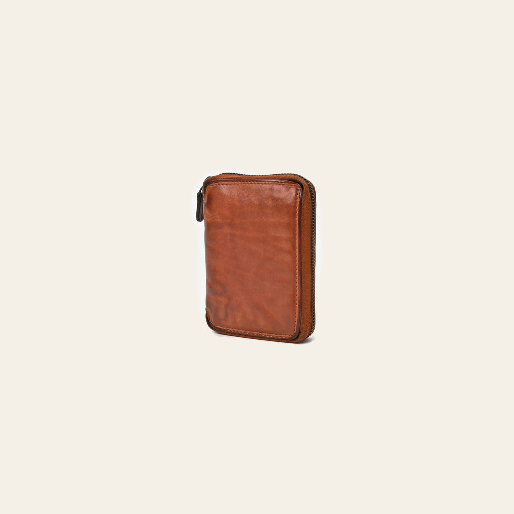 Spaghetti Western Swc441Cg Wallet Vintage Handmade Drum Dyed Genuine European Cowhide Leather Women Bag Western Handbag Purse