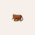 Spaghetti Western Swc448Tan Wallet Vintage Handmade Drum Dyed Genuine European Cowhide Leather Women Bag Western Handbag Purse