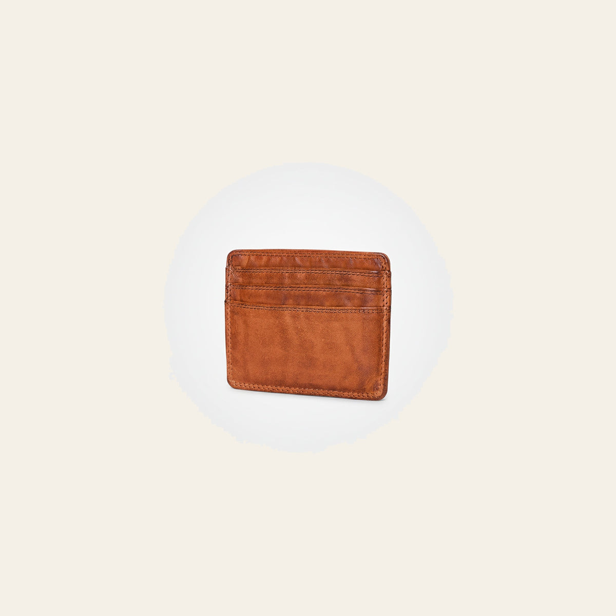 Spaghetti Western Swc451Cg Card-Holder Vintage Handmade Drum Dyed Genuine European Cowhide Leather Women Bag Western Handbag Purse