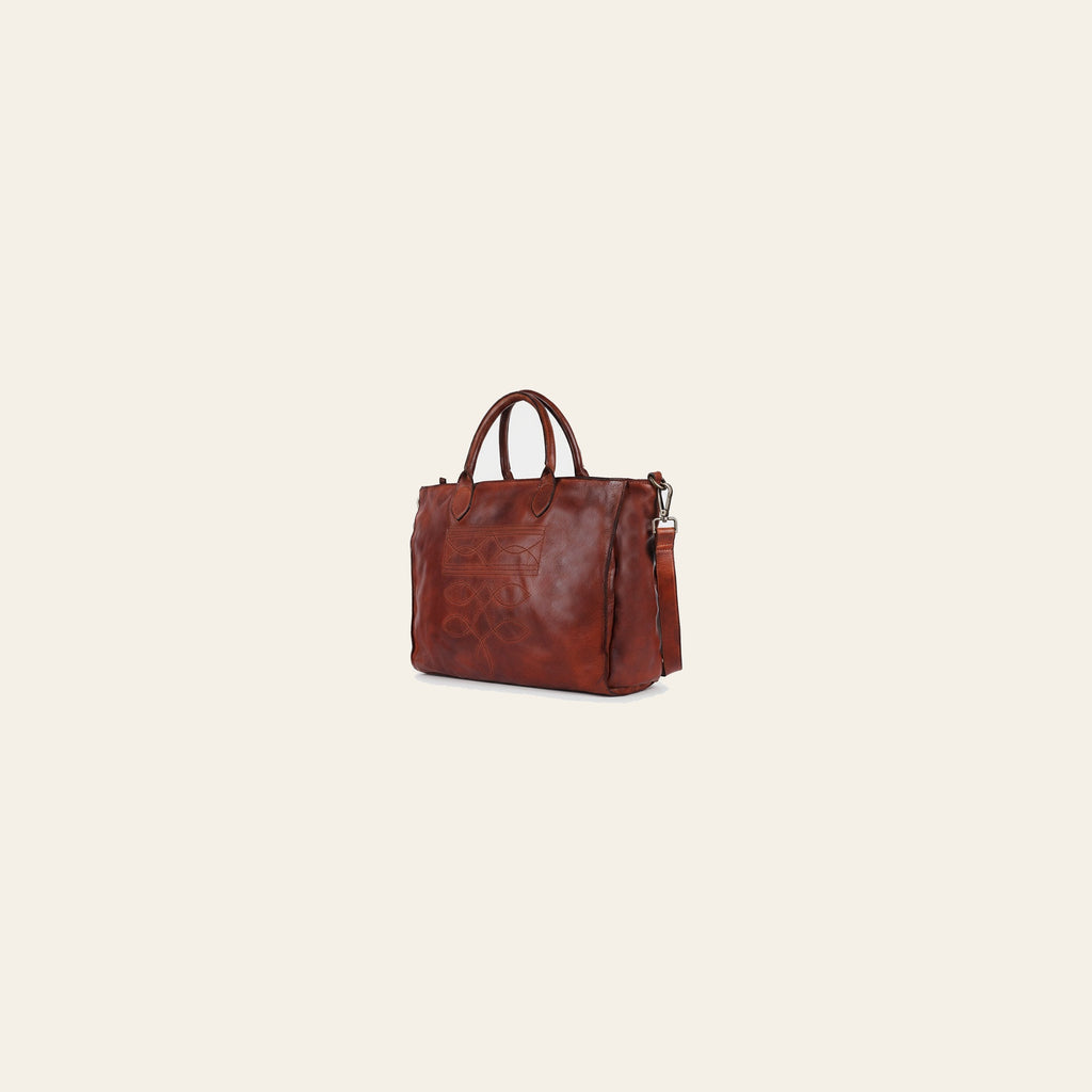 Spaghetti Western Tote Genuine Leather women bag handbag purse