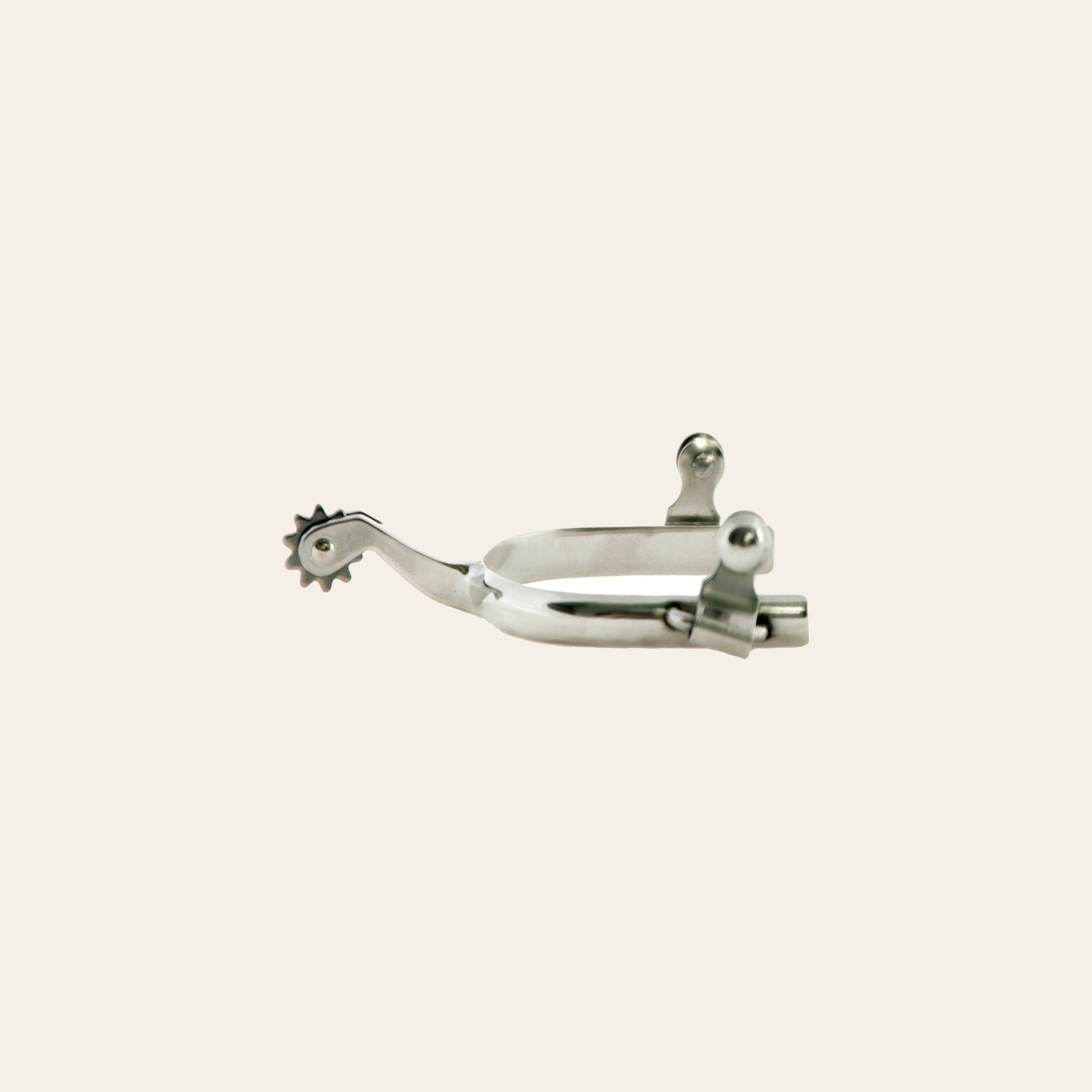 1 In - 2 Hilason Western Horse Riding Men Roping Stainless Steel Solid Brass Rowel Spur
