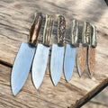 6-Piece High Carbon Steel Chef Knife Set — Synthetic Stag Antler Handles