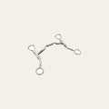 BAR H EQUINE Stainless Steel Med Port Shank Bit With 5 In Roller mouthpiece|Bits for Horses|Horse |horse bits|snaffle bits and bridles