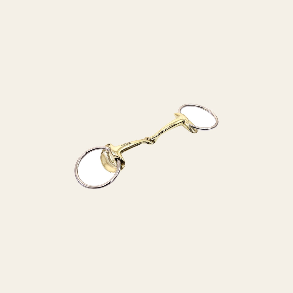 BAR H EQUINE Stainless Steel O Ring Broken Snaffle Brass Mouth Bit | Bits for Horses Horse and bridles