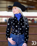 Stars At Night Velvet Performance Rodeo Shirt