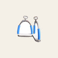 3 In Neck Hilason Western Slanted Stainless Steel rubber Pad Stirrups